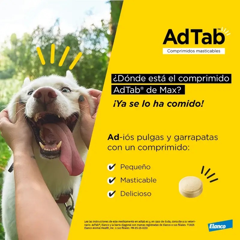 Adtab 900Mg Comprimés à Croquer Chiens 22-45Kg, 2 Comprimés - Image 5