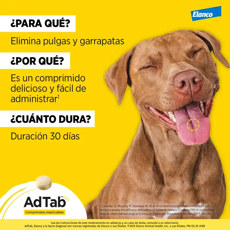 Adtab 900Mg Comprimés à Croquer Chiens 22-45Kg, 2 Comprimés - Image 8