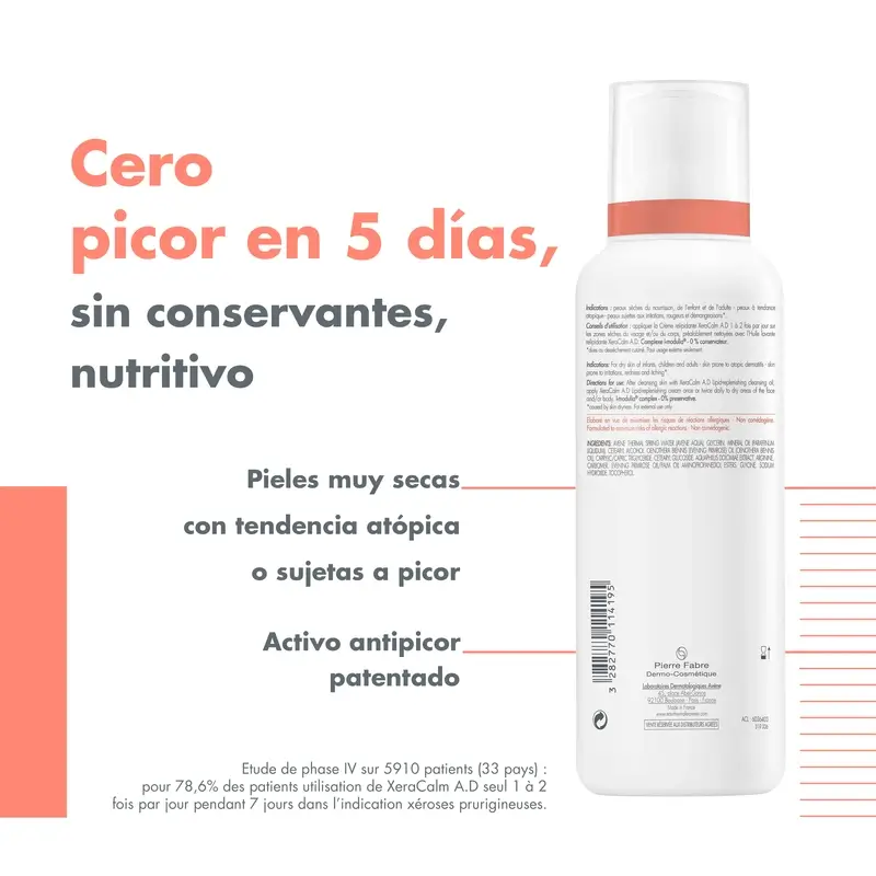 Avène Xeracalm Ad Baume Relipidant 400 ml - Image 2