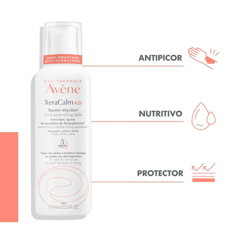 Avène Xeracalm Ad Baume Relipidant 400 ml - Image 4