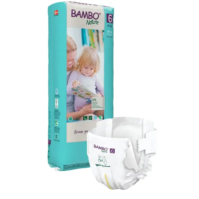 Couches Bambo Nature Taille 6 (16+ Kg), 40 pcs.
