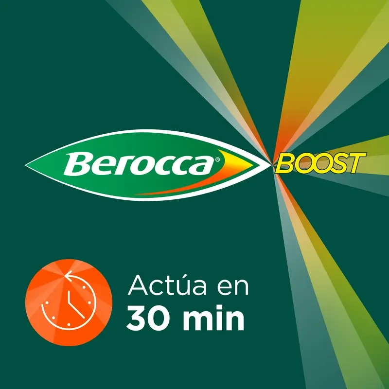 Berocca Boost Magnésium, Vitamines et Minéraux avec Guarana, 30 Comprimés Effervescents - Image 5