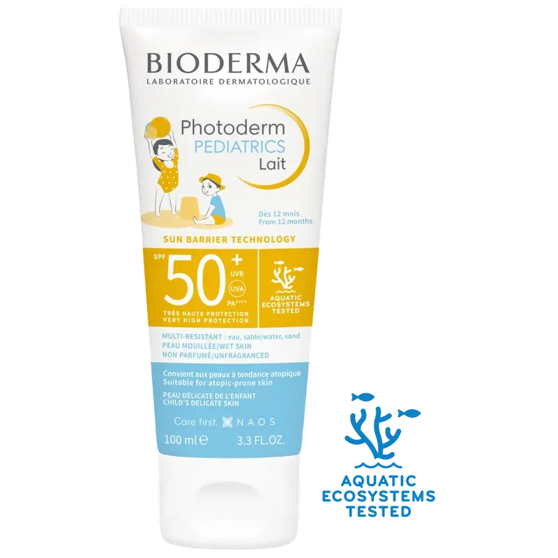 Bioderma Photoderm Pediatrics Lait SPF50+ Crème solaire, 100 ml - Image 7
