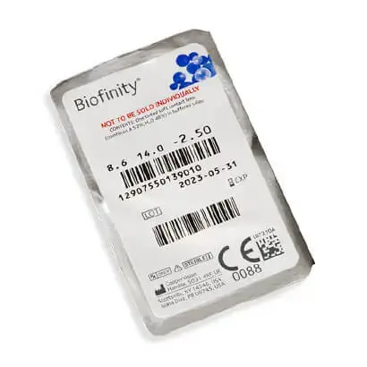 Lentilles mensuelles sphériques Biofinity, 3 unités - Image 2