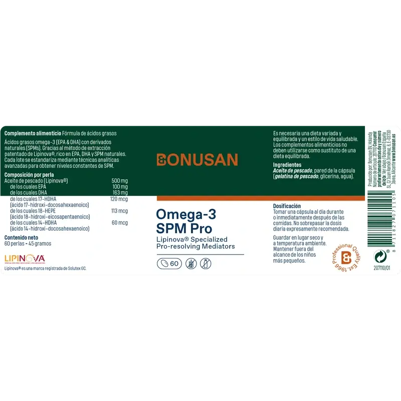 Bonusan Omega-3 Spm Pro, 60 perles - Image 2