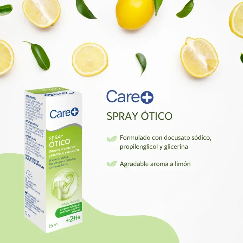 Care+ Spray nettoyant pour oreilles pour adultes et enfants +2 ans, 15 ml - Image 3