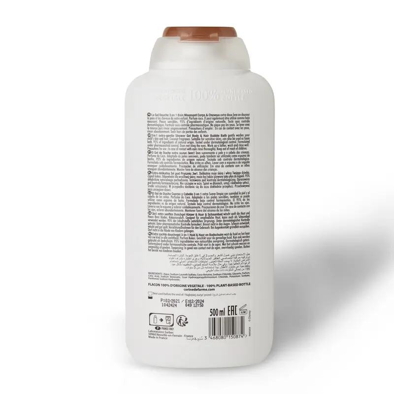 Corine De Farme Gel douche à l'eau de coco, 750 ml - Image 2