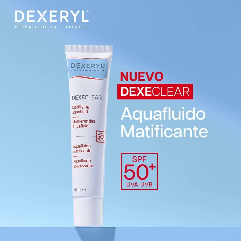 Dexeryl Dexeclear Aquafluid matifiant Spf50+ , 40 ml - Image 2