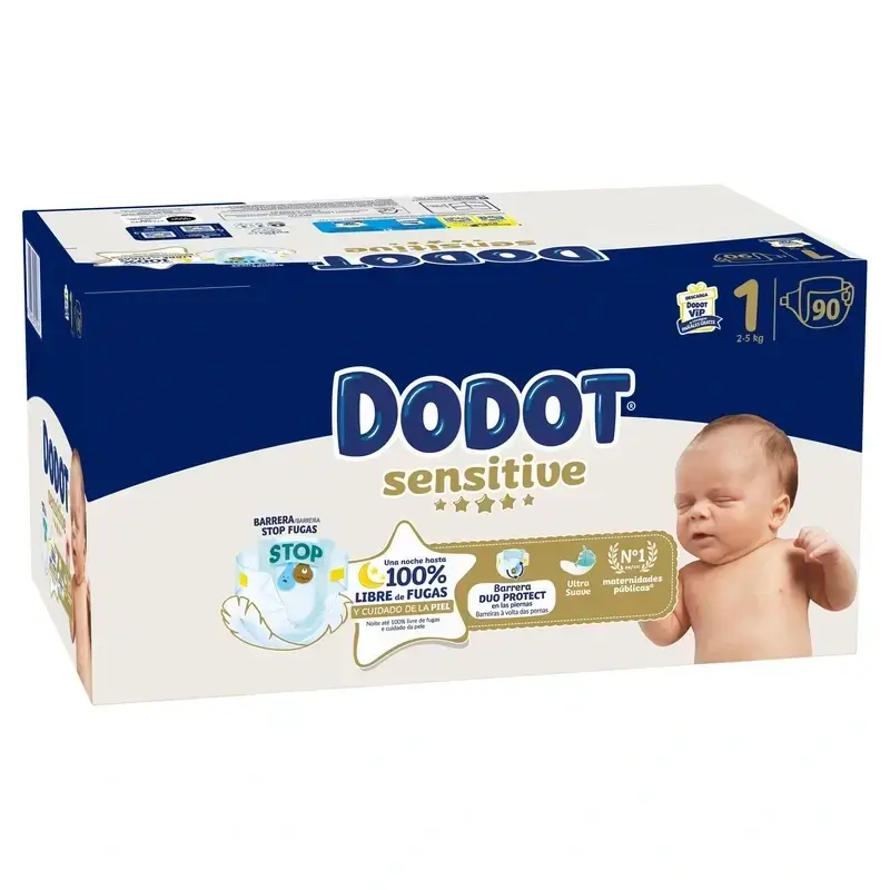 Dodot Sensitive Jumbo Sensitive Nappy Pack Taille 1, 2x90 unités - Image 4