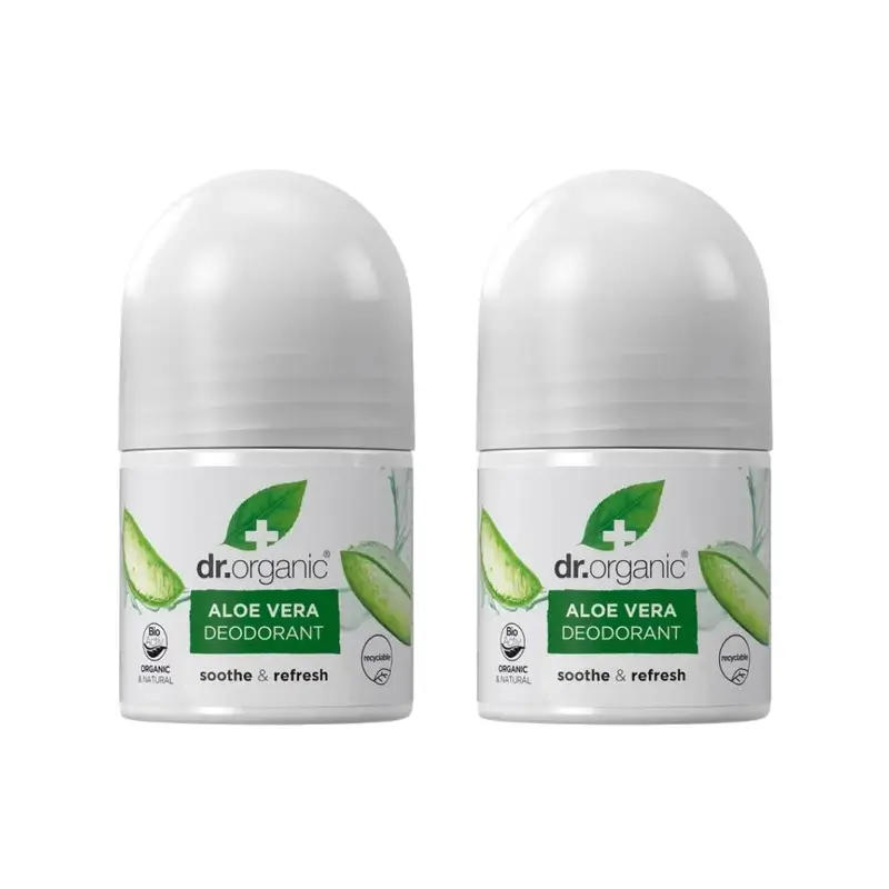 Déodorant Dr. Organic Aloe Vera, 2X50 Ml