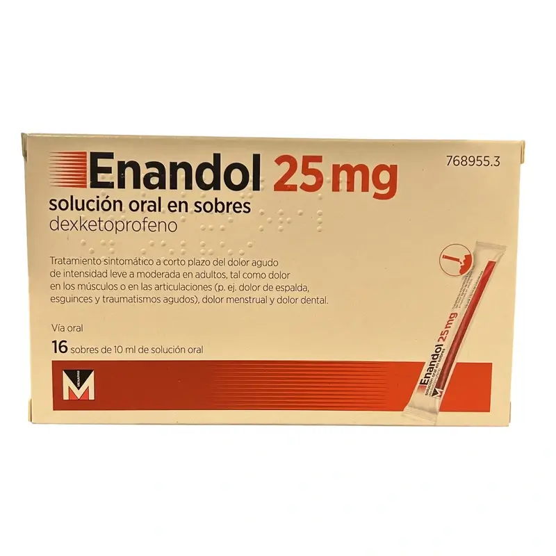 Enandol 25 Mg, 16 sachets solution orale