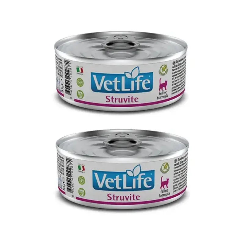 Farmina Vet Cat Struvite Box 12X85Gr, nourriture humide pour chats, paquet de 2