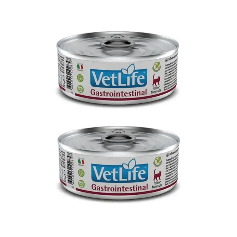 Farmina Vet Cat Gastrointestinal Box 12X85Gr, nourriture humide pour chats, paquet de 2