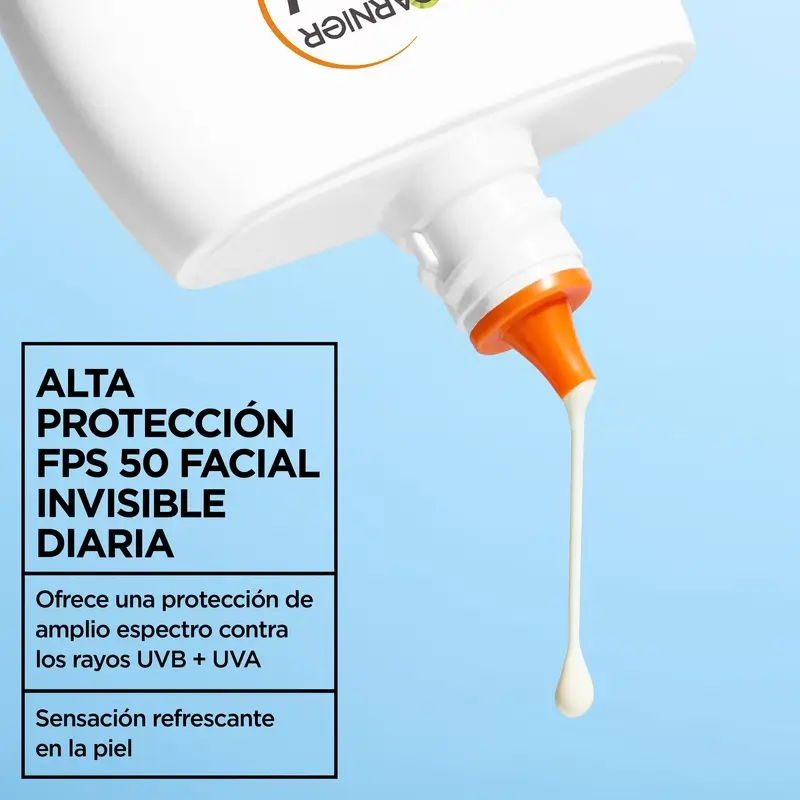 Garnier Delial Delial Water Refreshing Face Fluid Spf 50 Invisible, 40 ml - Image 3