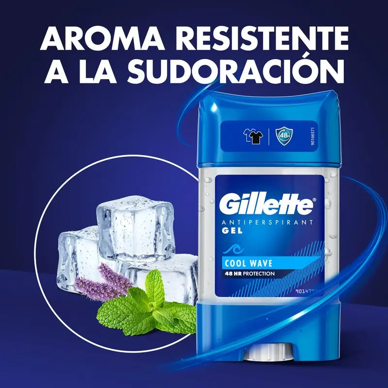 Gillette Clear Déodorant Gel Anti-Perspiration Cool Wave 70M - Image 3