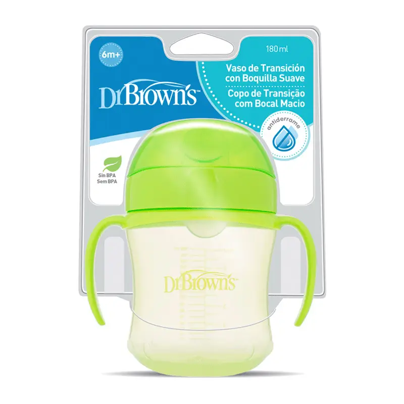 Gobelet de transition à bouche souple Dr. Brown's, 180 ml
