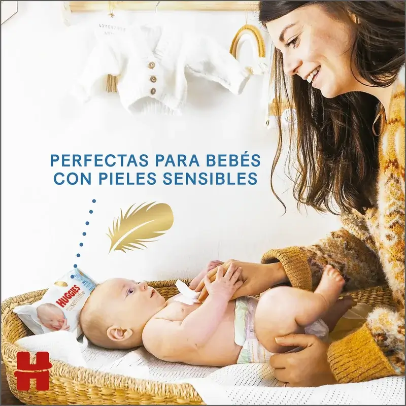 Huggies Extra Care Sensitive Wipes, 144 pièces - Image 5