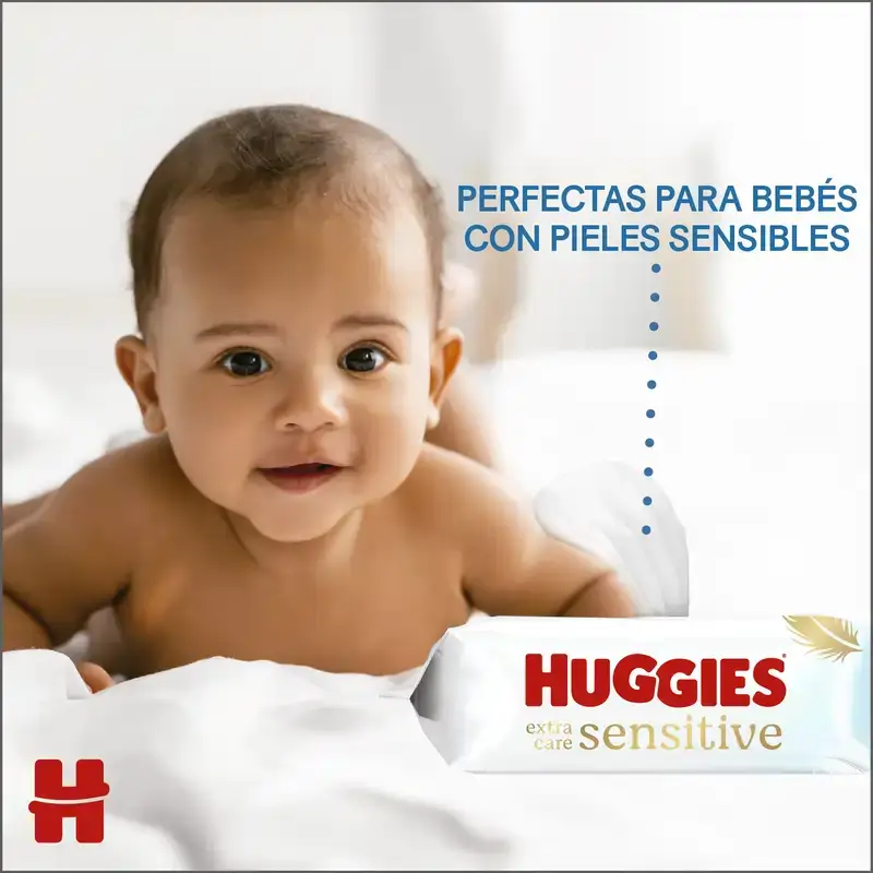 Huggies Extra Care Sensitive Wipes, 144 pièces - Image 8