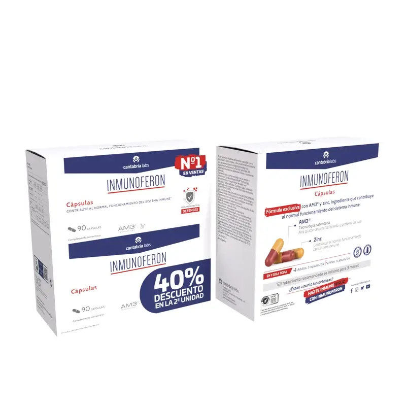 Inmunoferon Defensas Nutritional Pack Duplo 90 Caps - Image 2
