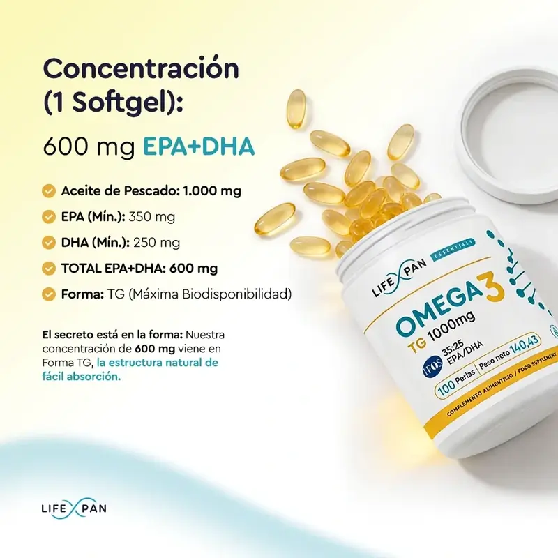 Lifexpan Omega 3 Ultra Pure Ifos 1000 Mg , 100 gélules - Image 5