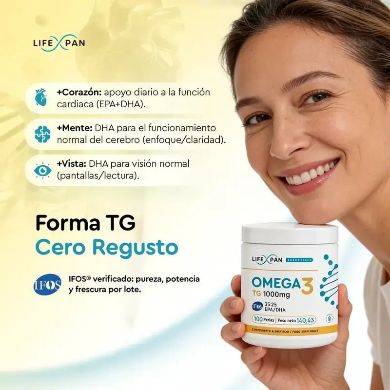 Lifexpan Omega 3 Ultra Pure Ifos 1000 Mg , 100 gélules - Image 6