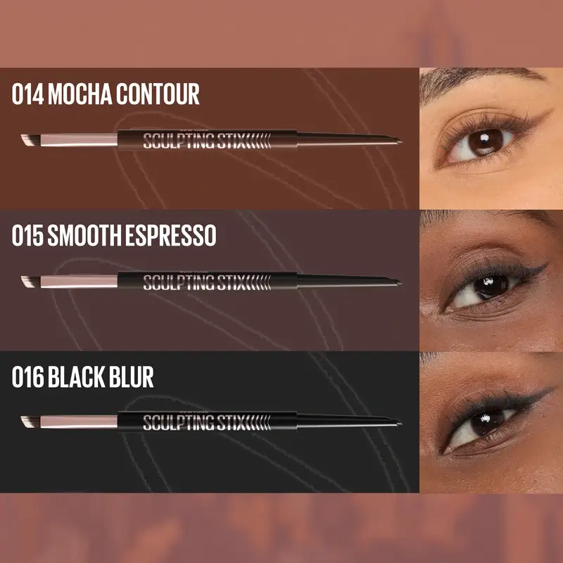 Maybelline New York Sculpting Stix Eyeliner 2 en 1, Mocha Contour 014, 0,7G - Image 14
