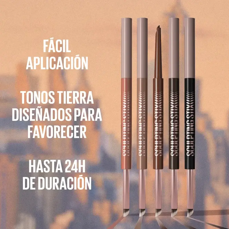 Maybelline New York Sculpting Stix Eyeliner 2 en 1, Mocha Contour 014, 0,7G - Image 6