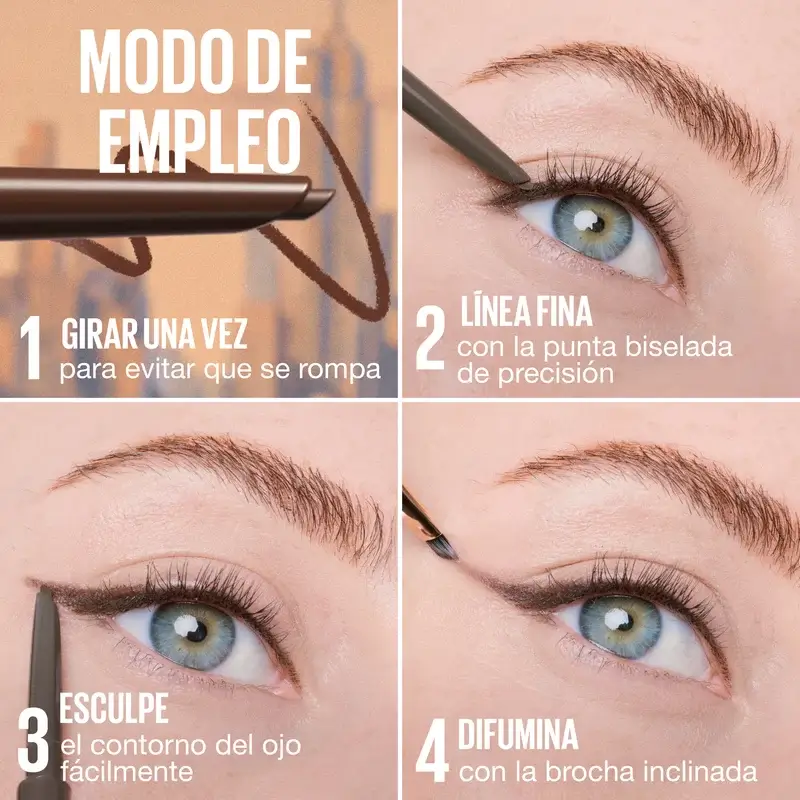 Maybelline New York Sculpting Stix Eyeliner 2 en 1, Mocha Contour 014, 0,7G - Image 9