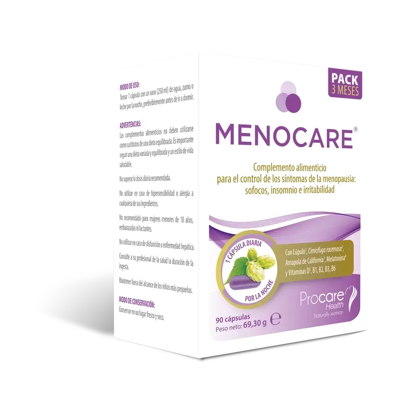 Menocare Pack 3 Mois, 90 gélules