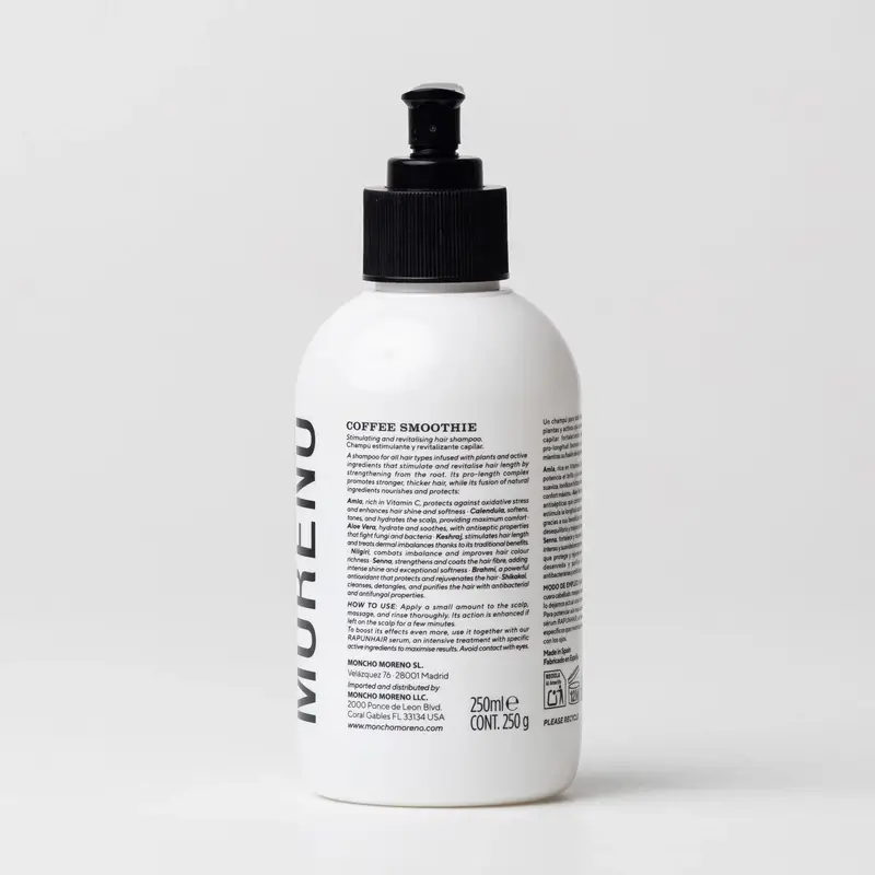 Moncho Moreno Coffe Smoothie Growth Shampoo, 250 ml - Image 3