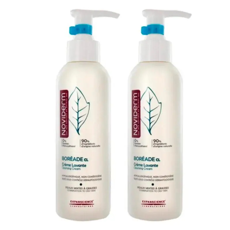 Noviderm Boreade Crème Lavante, Pack 2 x 200 ml