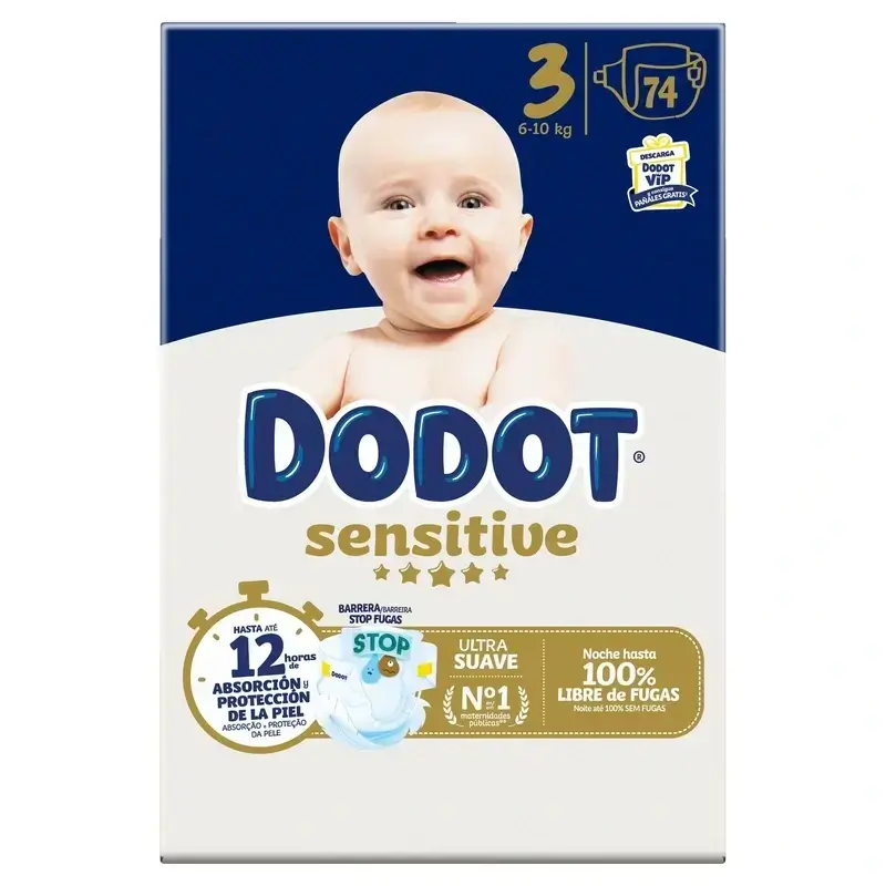 Dodot Sensitive Taille 3, 148 couches - Image 2