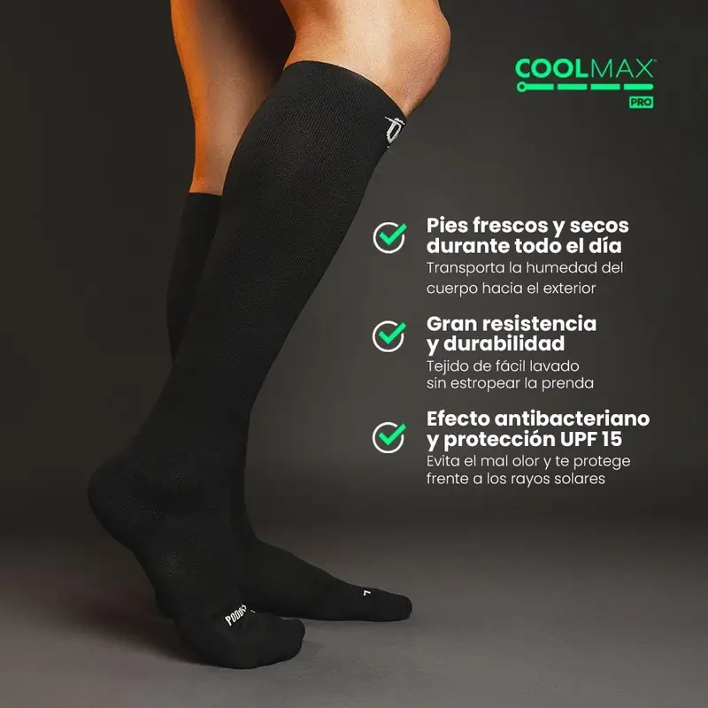 Podoks Chaussettes pour jambes fatiguées H6 Noir - Image 3