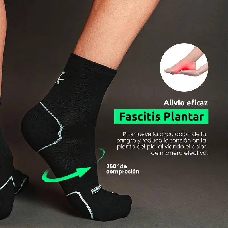 Podoks Metatarsalgia Socks Black (chaussettes pour métatarsalgie) - Image 4