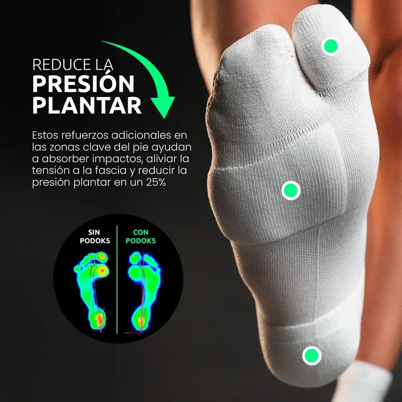 Podoks High Running Socks H5 White - Image 2
