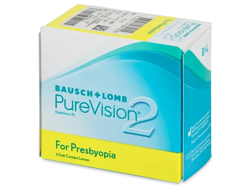 Purevision2 Lentilles mensuelles multifocales, 6 unités