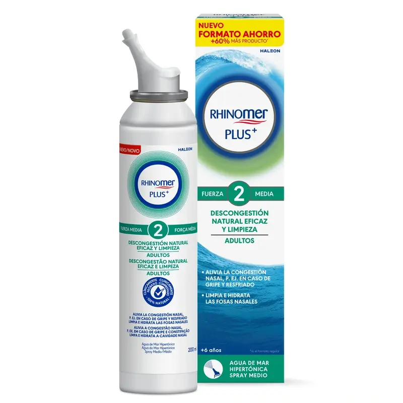 Rhinomer Plus+ F2 Format d'épargne adulte, 200 ml