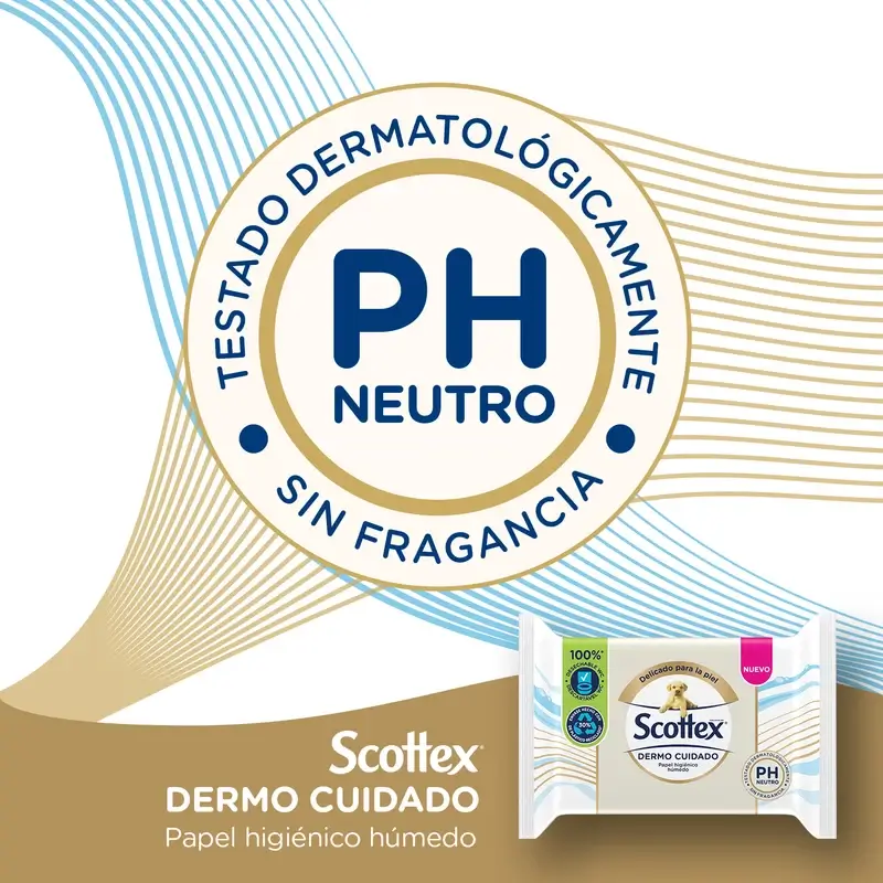 Papier hygiénique humide Scottex Dermo Care, 66 pcs. - Image 3