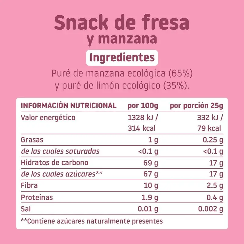 Smileat Sminolas Pomme & Fraise Eco, 25g - Image 2