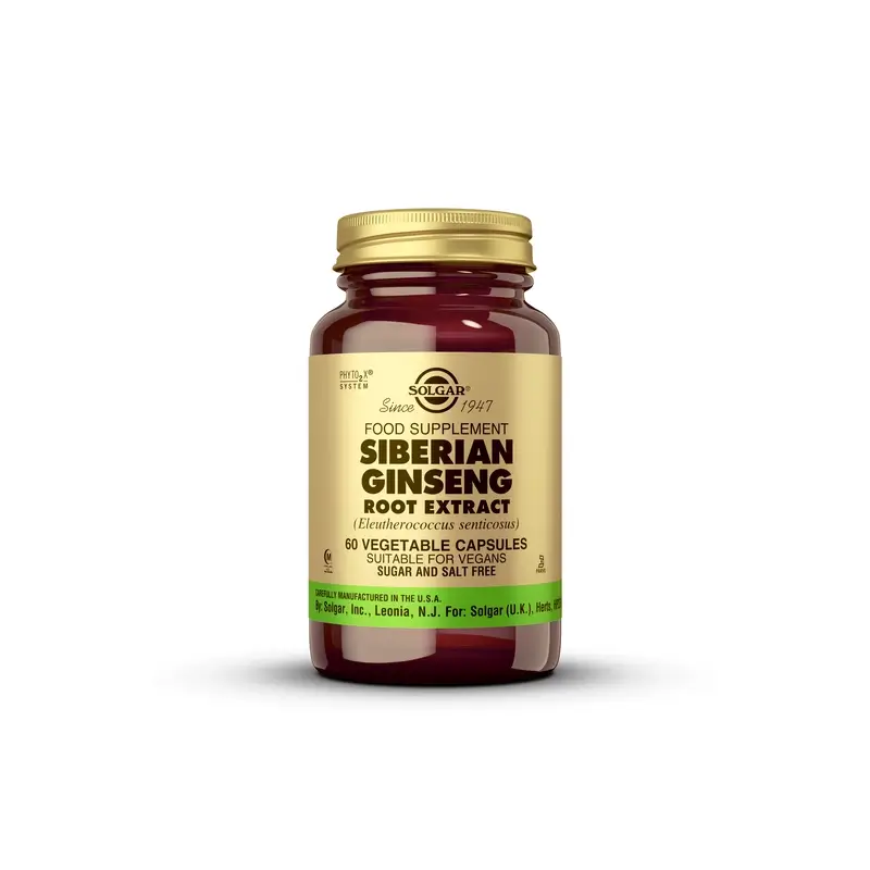 Solgar Ginseng Sibérien, 60 gélules