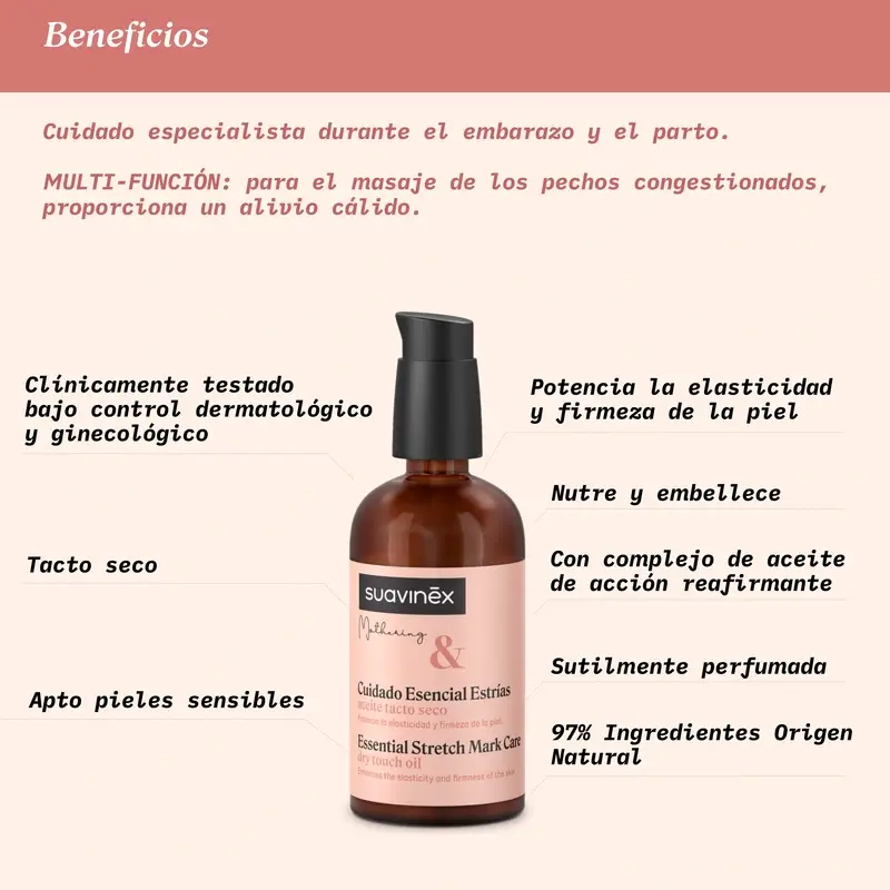 Suavinex Huile de grossesse anti-vergetures, 100 Ml - Image 8