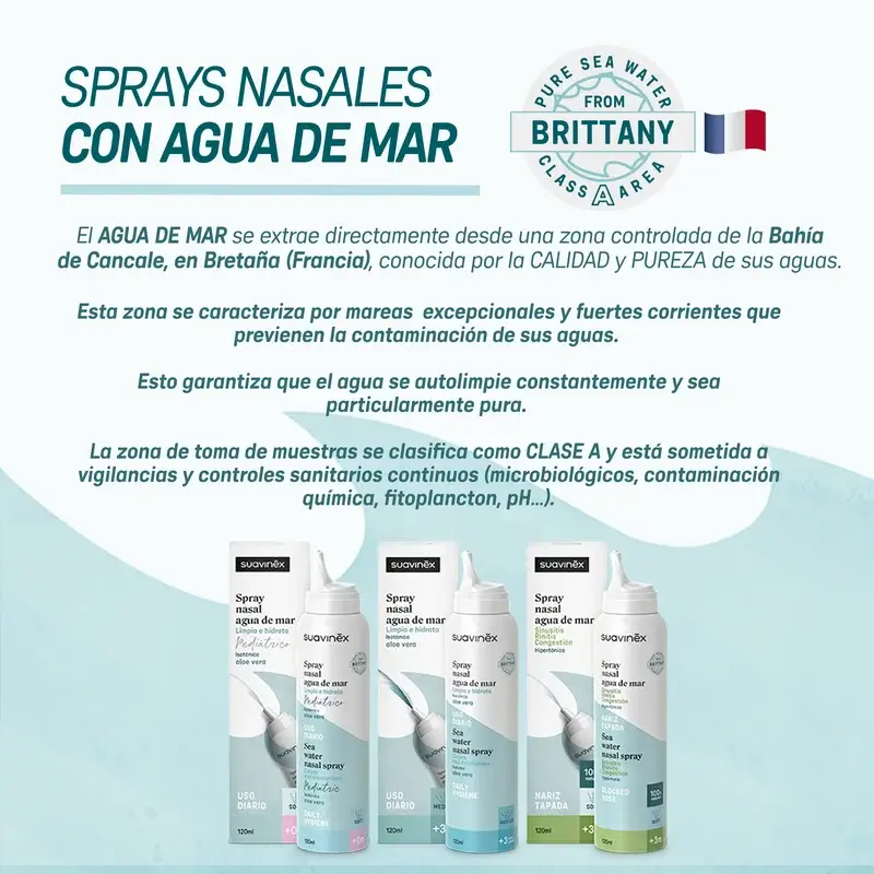 Suavinex Baby Spray nasal isotonique, hygiène quotidienne, 120 ml - Image 6