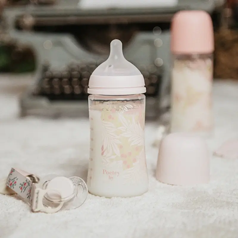 Suavinex Sucette en tissu +0 mois, Poetry Pink - Image 5