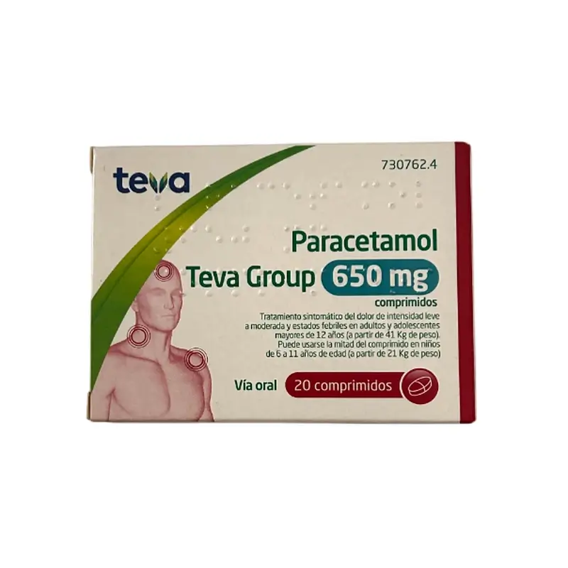 Teva Paracetamol, 20 comprimés