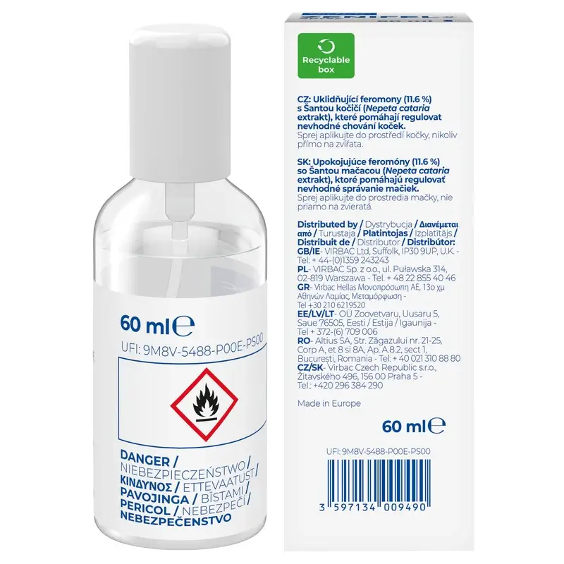 Virbac Zenifel Spray Chats, 60Ml - Image 5