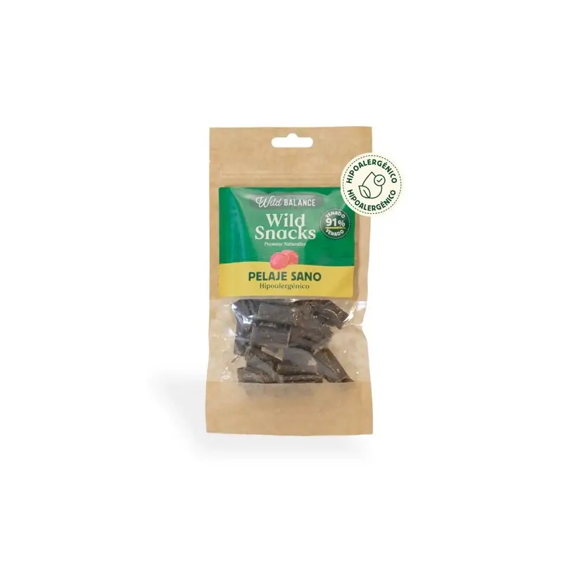 Wild Balance Wild Snack Snack Healthy Coat - Hypoallergénique , 75 grammes