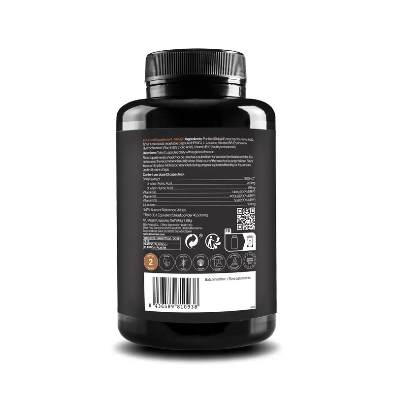 Zenement Shilajit, 120 gélules végétaliennes - Image 2