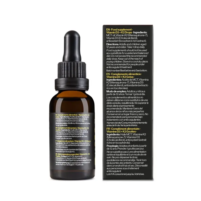 Zenement Vitamine D3 + K2 en gouttes, 50 ml - Image 3